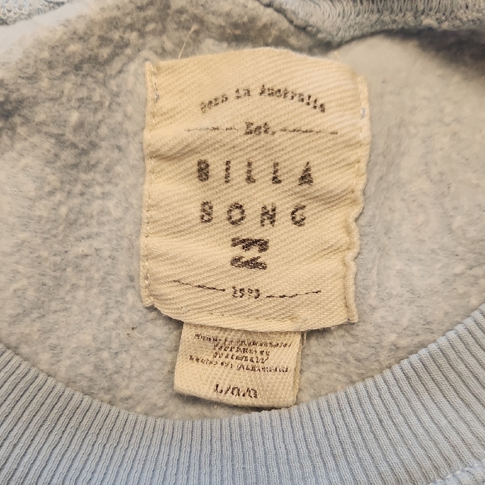 Billabong Pastel Blue Graphic Sweatshirt - Picture 5 of 8